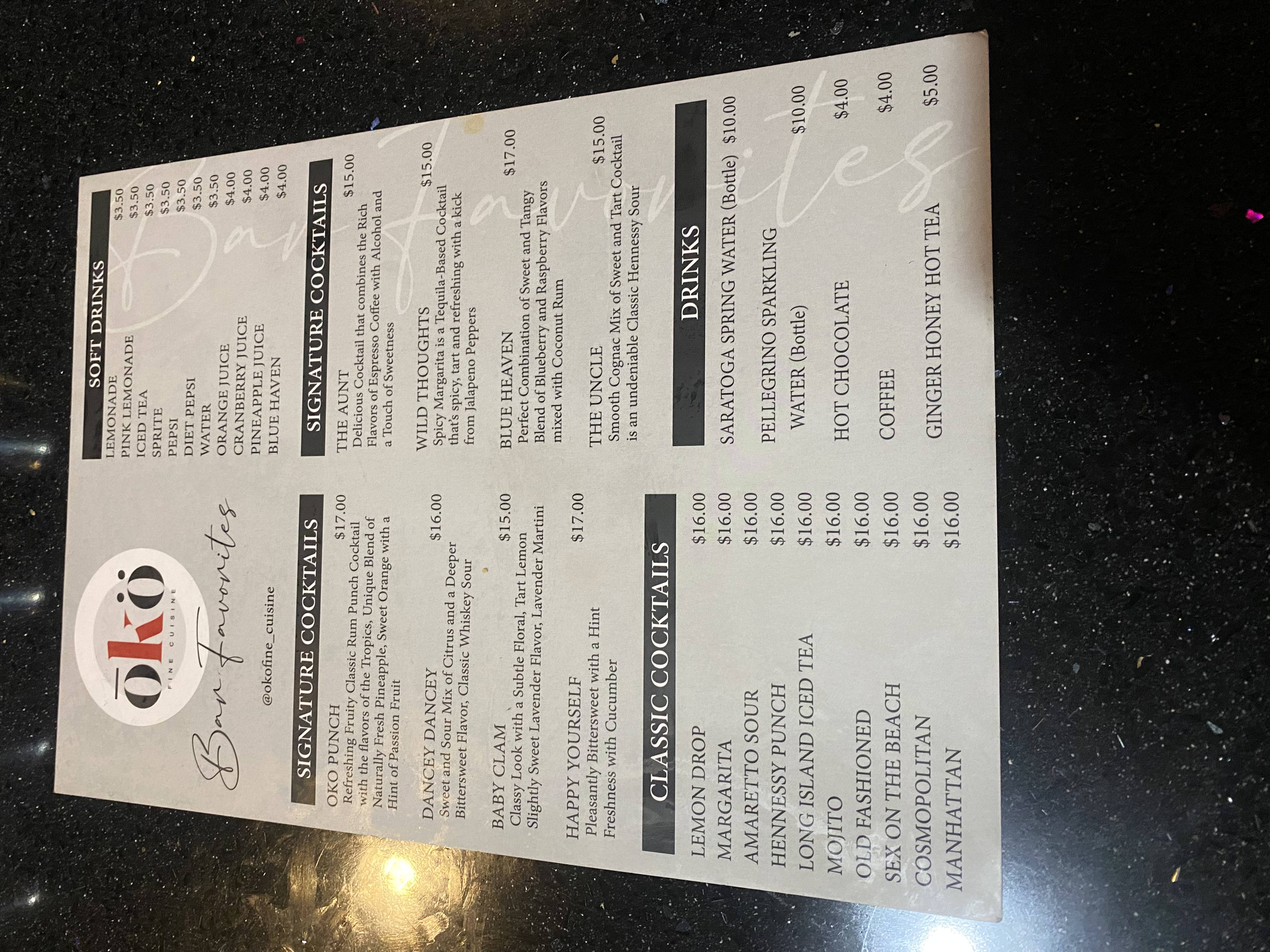Happy Hour Menu