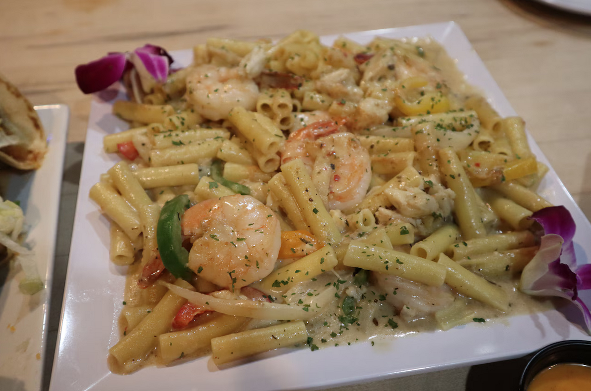 Rasta Pasta with Shrimp